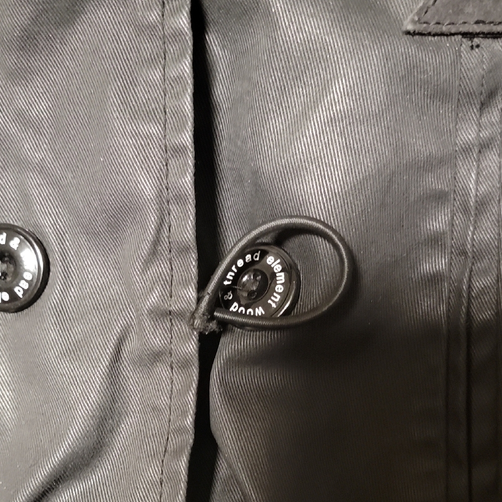 Element Black Utility Jacket with Plaid Lining - image 8